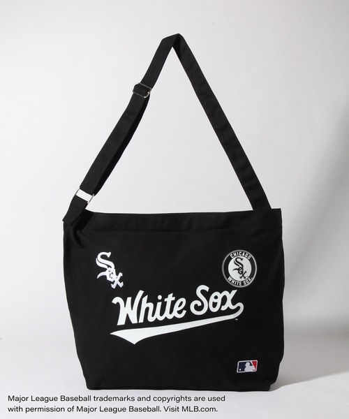 MLB(メジャーリーグベースボール)の「【MLB/メジャーリーグベースボール】キャンバスショルダーバッグ(ショルダーバッグ・メンズ・ネイビー/オフホワイト/ブラック・FREE)」の3枚目の写真