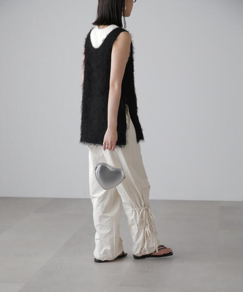 FREE'S MART(フリーズマート)の「◆シャギールーズタンクトップ(シャツ/ブラウス・レディース・グレー/ブラック/ホワイト・FREE)」の8枚目の写真