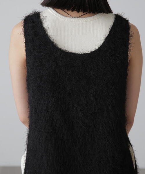 FREE'S MART(フリーズマート)の「◆シャギールーズタンクトップ(シャツ/ブラウス・レディース・グレー/ブラック/ホワイト・FREE)」の10枚目の写真