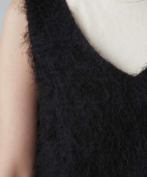 FREE'S MART(フリーズマート)の「◆シャギールーズタンクトップ(シャツ/ブラウス・レディース・グレー/ブラック/ホワイト・FREE)」の12枚目の写真