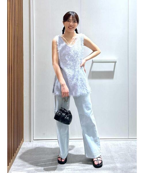 FREE'S MART(フリーズマート)の「◆シャギールーズタンクトップ(シャツ/ブラウス・レディース・グレー/ブラック/ホワイト・FREE)」の21枚目の写真