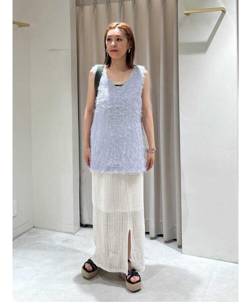 FREE'S MART(フリーズマート)の「◆シャギールーズタンクトップ(シャツ/ブラウス・レディース・グレー/ブラック/ホワイト・FREE)」の22枚目の写真