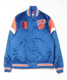 90s 希少 NBA knicks majestic 肉厚 中綿 スタジャン 90s 希少 NBA knicks majestic 肉厚 中綿 スタジャン