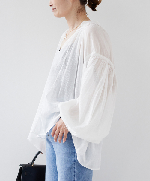 ⭐︎お値下げ⭐︎ドゥーズィエムクラス プルオーバー Deuxieme Classe（ドゥーズィエムクラス）の「*SMOCK ギャザー プル