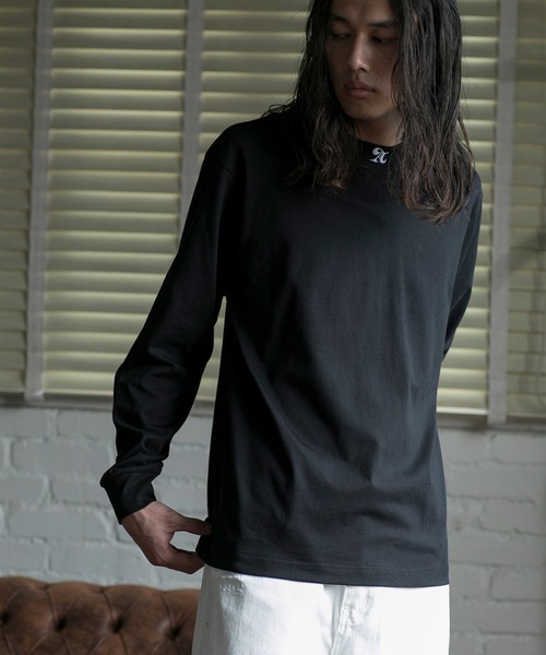 aimoha(アイモハ)の「【aimoha neo】EMBROIDERY CREWNECK SWEATER(スウェット・メンズ・ブラック/ホワイト・0/1/2/3)」の6枚目の写真