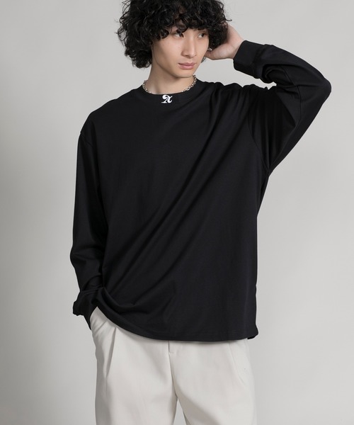 aimoha(アイモハ)の「【aimoha neo】EMBROIDERY CREWNECK SWEATER(スウェット・メンズ・ブラック/ホワイト・0/1/2/3)」の9枚目の写真