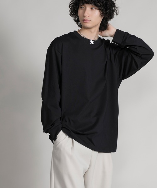 aimoha(アイモハ)の「【aimoha neo】EMBROIDERY CREWNECK SWEATER(スウェット・メンズ・ブラック/ホワイト・0/1/2/3)」の12枚目の写真