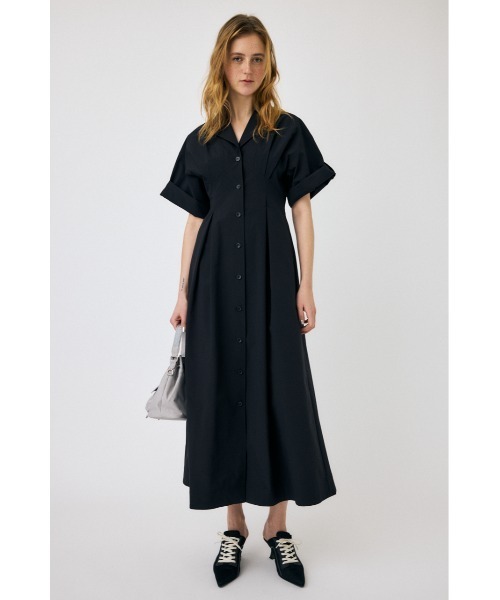 MOUSSY（マウジー）の「OPEN COLLAR SAFARI ドレス（ワンピース・レディース・アイボリー/グレー/ブラック・2/1）」の4枚目の写真