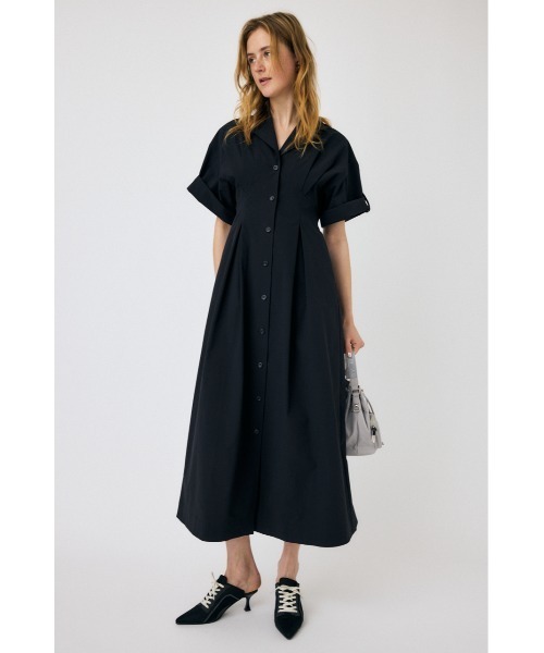 MOUSSY（マウジー）の「OPEN COLLAR SAFARI ドレス（ワンピース・レディース・アイボリー/グレー/ブラック・2/1）」の5枚目の写真