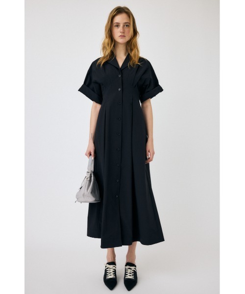 MOUSSY（マウジー）の「OPEN COLLAR SAFARI ドレス（ワンピース・レディース・アイボリー/グレー/ブラック・2/1）」の6枚目の写真