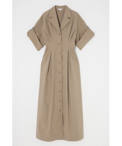 MOUSSY（マウジー）の「OPEN COLLAR SAFARI ドレス（ワンピース・レディース・アイボリー/グレー/ブラック・2/1）」の9枚目の写真