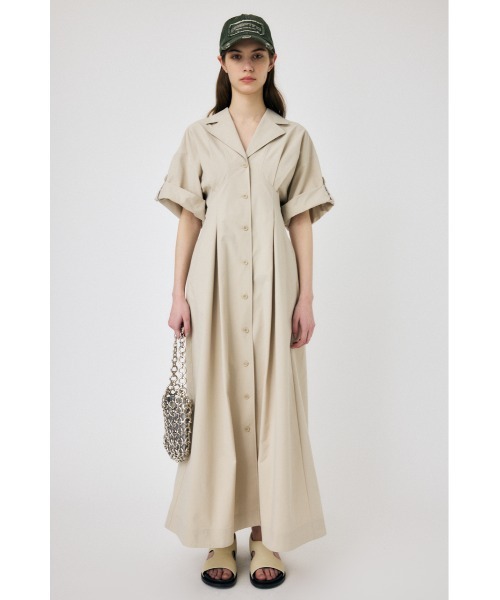 MOUSSY（マウジー）の「OPEN COLLAR SAFARI ドレス（ワンピース・レディース・アイボリー/グレー/ブラック・2/1）」の15枚目の写真