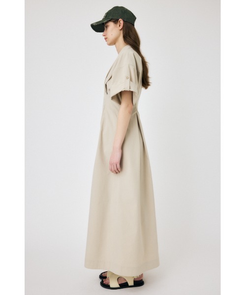 MOUSSY（マウジー）の「OPEN COLLAR SAFARI ドレス（ワンピース・レディース・アイボリー/グレー/ブラック・2/1）」の16枚目の写真