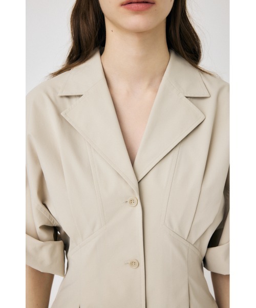 MOUSSY（マウジー）の「OPEN COLLAR SAFARI ドレス（ワンピース・レディース・アイボリー/グレー/ブラック・2/1）」の18枚目の写真