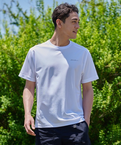 Eddie Bauer(エディーバウアー)の「テックメッシュ 半袖Tシャツ(Tシャツ/カットソー・メンズ・ライム/ブラック/ホワイト・L/XL/M/S/XXL)」の1枚目の写真