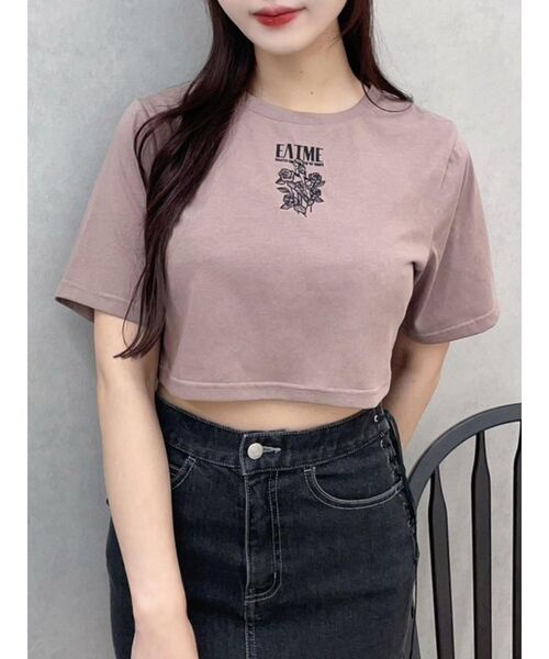 EATME(イートミー)の「フェティッシュグラフィックTシャツ(Tシャツ/カットソー・レディース・ブラック/ブラウン/アイボリー・FREE)」の3枚目の写真