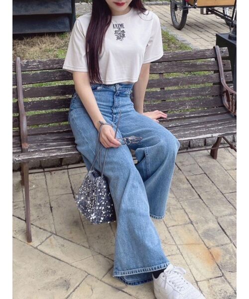EATME(イートミー)の「フェティッシュグラフィックTシャツ(Tシャツ/カットソー・レディース・ブラック/ブラウン/アイボリー・FREE)」の6枚目の写真