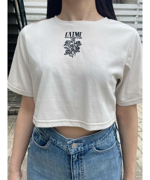 EATME(イートミー)の「フェティッシュグラフィックTシャツ(Tシャツ/カットソー・レディース・ブラック/ブラウン/アイボリー・FREE)」の11枚目の写真
