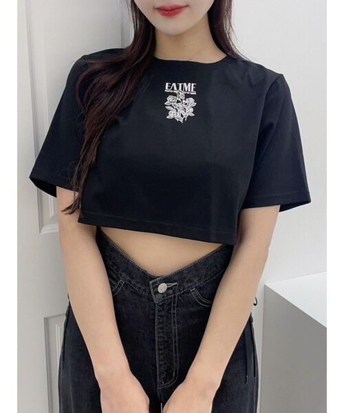 EATME(イートミー)の「フェティッシュグラフィックTシャツ(Tシャツ/カットソー・レディース・ブラック/ブラウン/アイボリー・FREE)」の12枚目の写真