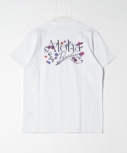 ムラサキスポーツ（ムラサキスポーツ）の「ALOHA PEOPLE/アロハピープル 半袖 Tシャツ バックプリント カーシヴ MOAP24SL003（Tシャツ/カットソー・レディース・ホワイト×グリーン/ホワイト×ブルー・L/M）」の21枚目の写真