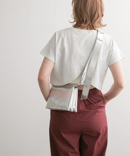 KBF（ケイビーエフ）の「ベローズショルダーBAG（ショルダーバッグ・レディース・ブラック/シルバー/イエロー・ONE）」の9枚目の写真