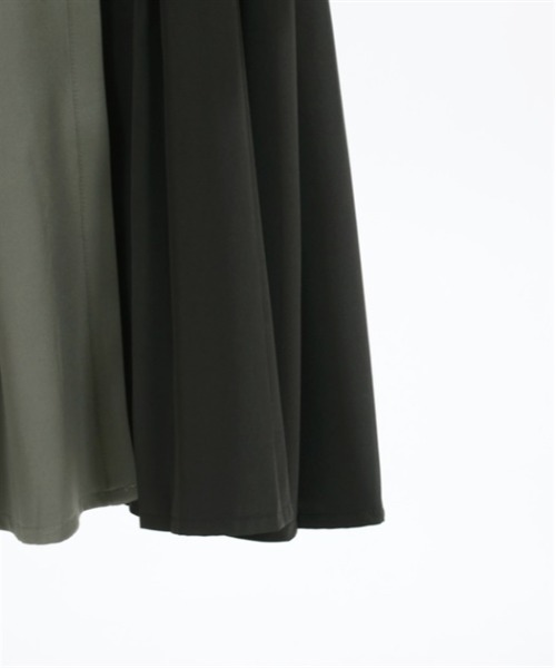 axes femme（アクシーズファム）の「プリーツバイカラーワンピース（シャツワンピース・レディース・グレー/カーキ/ネイビー・FREE）」の21枚目の写真