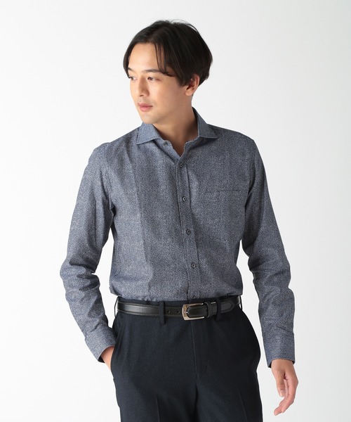 CROWDED CLOSET（クラウデッドクローゼット）の「ランダムコットンジャカードシャツ（シャツ/ブラウス・メンズ・ホワイト系その他/ホワイト/ブルー・03/02/01/04）」の2枚目の写真