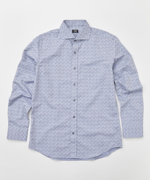 CROWDED CLOSET（クラウデッドクローゼット）の「ランダムコットンジャカードシャツ（シャツ/ブラウス・メンズ・ホワイト系その他/ホワイト/ブルー・03/02/01/04）」の5枚目の写真