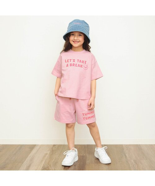 BREEZE（ブリーズ）の「【セットアップ可】ロゴハーフパンツ（その他パンツ・キッズ・グリーン/ピンク/サックスブルー・110/100/120/80/140/130/90）」の10枚目の写真