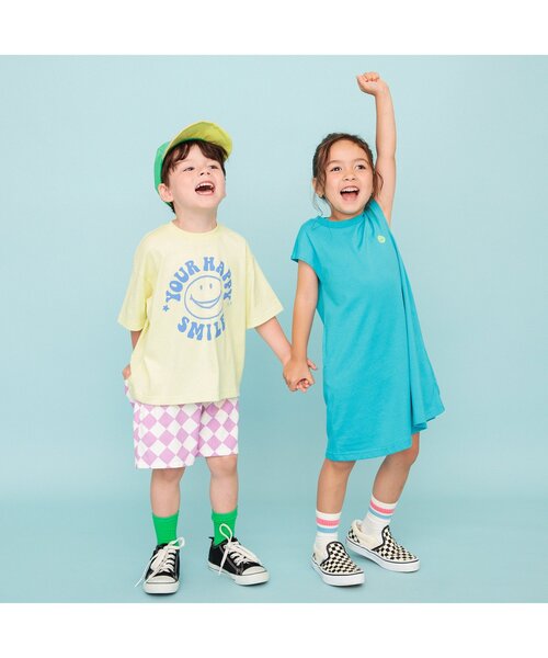 BREEZE（ブリーズ）の「【20周年】HAPPY FO SMILE ソックス（ソックス/靴下・キッズ・オフホワイト/オレンジ/グリーン/ライム/ピンク/ブルー・21/18/15 ）」の21枚目の写真