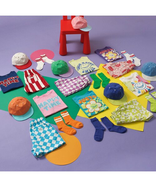 BREEZE（ブリーズ）の「【20周年】HAPPY FO SMILE ソックス（ソックス/靴下・キッズ・オフホワイト/オレンジ/グリーン/ライム/ピンク/ブルー・21/18/15 ）」の17枚目の写真