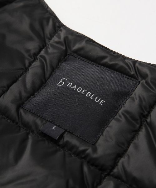 RAGEBLUE(レイジブルー)の「<防寒性抜群>インナーダウンベスト/565601(ダウンベスト・メンズ・ブラック/オフホワイト・LARGE/MEDIUM)」の6枚目の写真