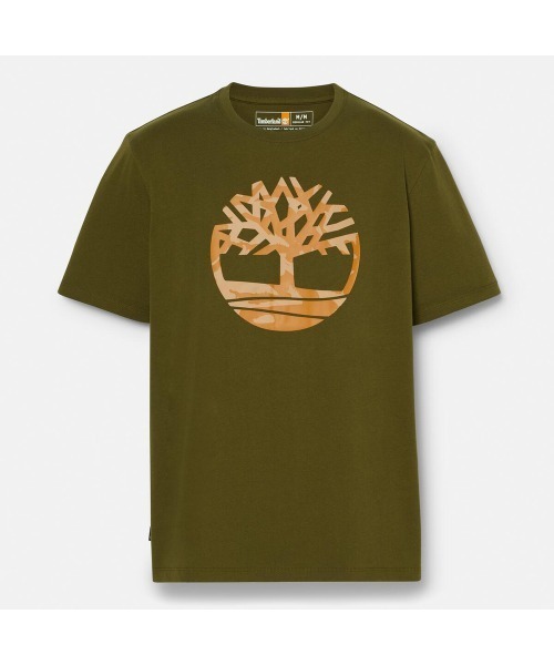 【Timberland】半袖 ロゴ Tシャツ ブルー / 送料無料 セール】メンズ 半袖 ブーツ ロゴ Tシャツ（Tシャツ/カットソー