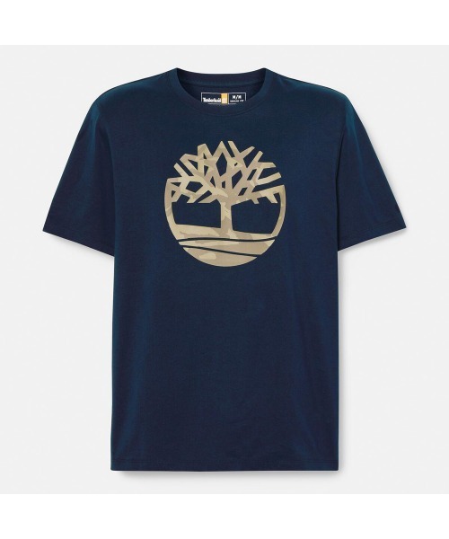 【Timberland】Tree ロゴ 半袖 Tシャツ ブルー / 送料無料 Illustrated Tree Logo Back Graphic T-Shirt