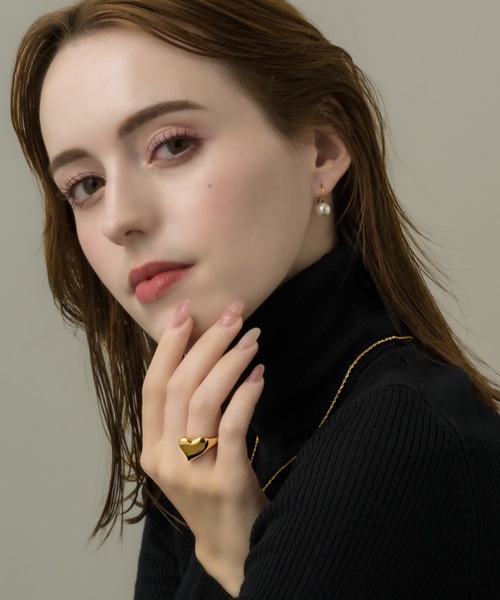 muku(ムク)の「ビッグハートリング(リング・レディース・シルバー/ゴールド・11/13)」の5枚目の写真