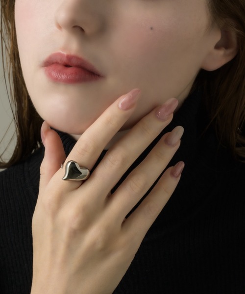 muku(ムク)の「ビッグハートリング(リング・レディース・シルバー/ゴールド・11/13)」の6枚目の写真