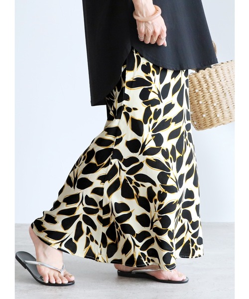 reca（レカ）の「柄マーメードスカート（スカート・レディース・グリーン/ブラック・M/L）」の2枚目の写真