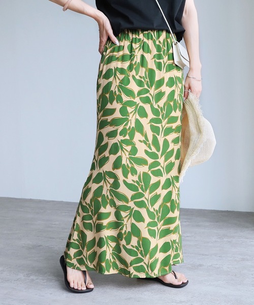 reca（レカ）の「柄マーメードスカート（スカート・レディース・グリーン/ブラック・M/L）」の5枚目の写真