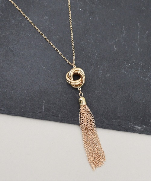 styiro（スタイロ）の「ニッケルフリー チェーンタッセルメタルロングネックレス（ネックレス・レディース・シルバー系2/シルバー/ゴールド系2/ゴールド・FREE）」の13枚目の写真