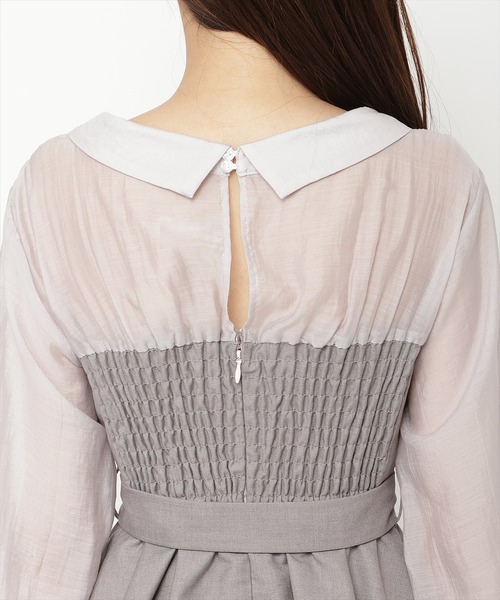 REDYAZEL（レディアゼル）の「シャツドッキングベアワンピース（ワンピース・レディース・ライトグレー/ブラック/ブルー/ブラック系その他5・SMALL/MEDIUM）」の13枚目の写真