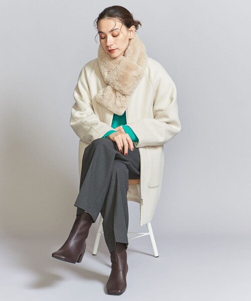 BEAUTY&YOUTH フェイクファーマフラー　　　　　グレー 系 BEAUTY&YOUTH UNITED ARROWS（ビューティーアンドユース