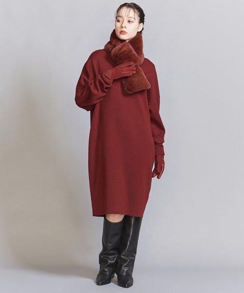 BEAUTY&YOUTH UNITED ARROWS(ビューティーアンドユースユナイテッドアローズ)の「フェイクファー マフラー(マフラー・レディース・ワインレッド/グレー/ナチュラル・FREE)」の11枚目の写真