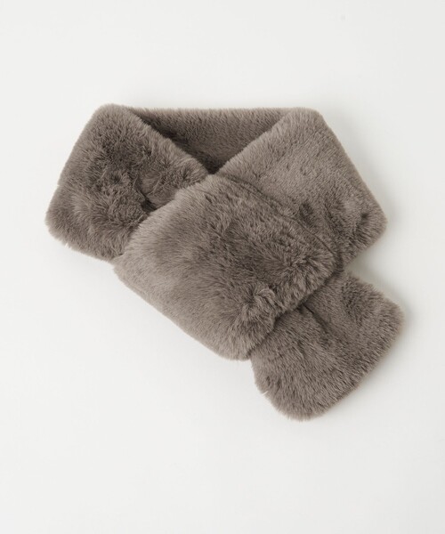 BEAUTY&YOUTH UNITED ARROWS(ビューティーアンドユースユナイテッドアローズ)の「フェイクファー マフラー(マフラー・レディース・ワインレッド/グレー/ナチュラル・FREE)」の12枚目の写真