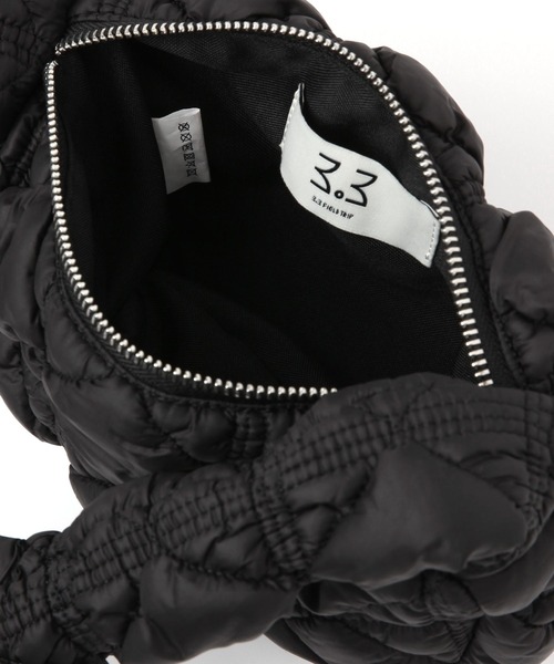 3.3 Field Trip （3.3フィールドトリップ）の「3.3 Field Trip／パフショルダーバッグ（ショルダーバッグ・レディース・ブラック/アイボリー/グレー・ONE SIZE）」の9枚目の写真