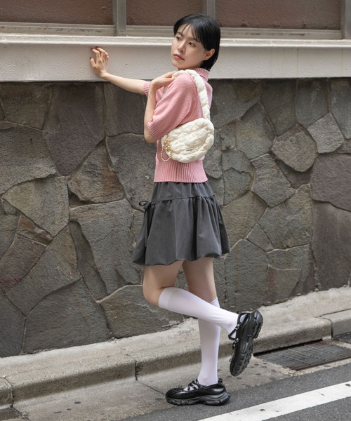 3.3 Field Trip （3.3フィールドトリップ）の「3.3 Field Trip／パフショルダーバッグ（ショルダーバッグ・レディース・ブラック/アイボリー/グレー・ONE SIZE）」の18枚目の写真