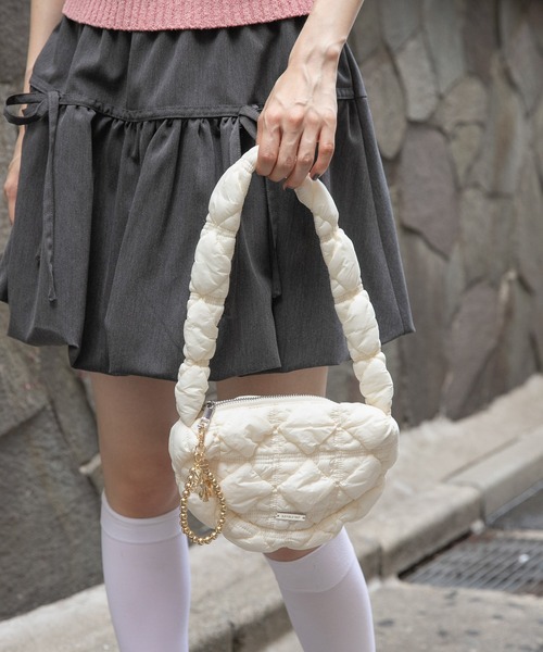 3.3 Field Trip （3.3フィールドトリップ）の「3.3 Field Trip／パフショルダーバッグ（ショルダーバッグ・レディース・ブラック/アイボリー/グレー・ONE SIZE）」の17枚目の写真