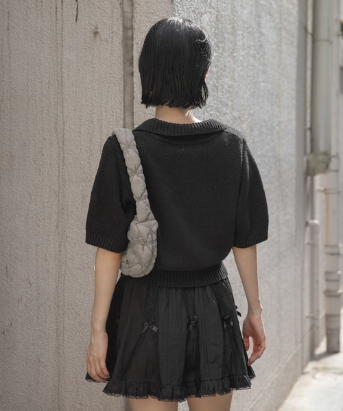 3.3 Field Trip （3.3フィールドトリップ）の「3.3 Field Trip／パフショルダーバッグ（ショルダーバッグ・レディース・ブラック/アイボリー/グレー・ONE SIZE）」の15枚目の写真