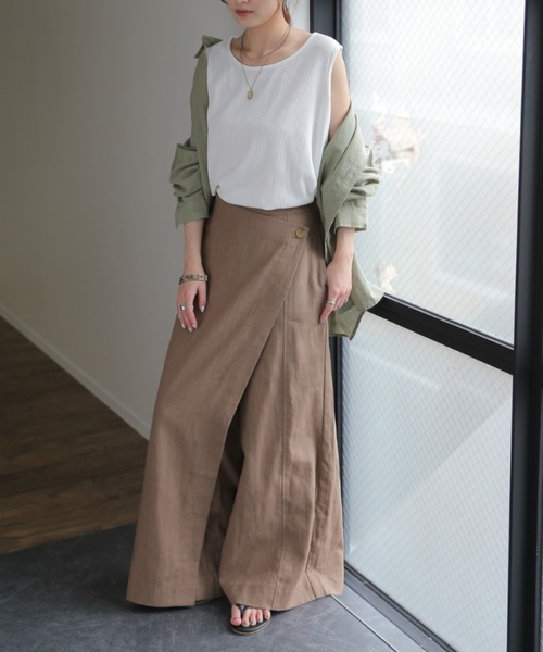 リネンラップパンツ（その他パンツ）｜HUG.U（ハグユー）の