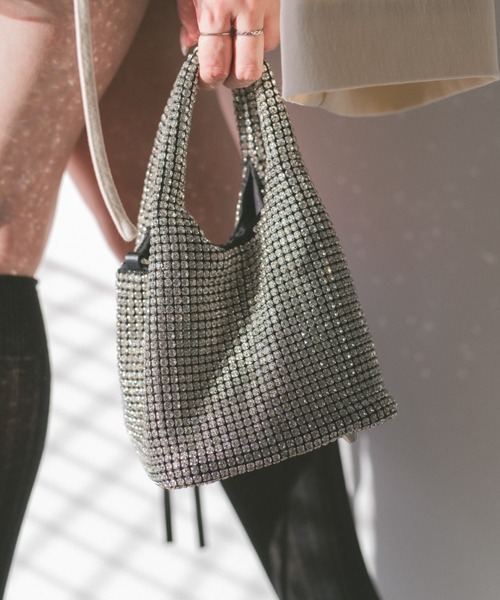 ECREL（エクレール）の「ビジューミニバッグ（ショルダーバッグ・レディース・シルバー/ブラック・FREE）」の13枚目の写真