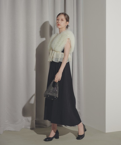 ECREL（エクレール）の「ビジューミニバッグ（ショルダーバッグ・レディース・シルバー/ブラック・FREE）」の20枚目の写真